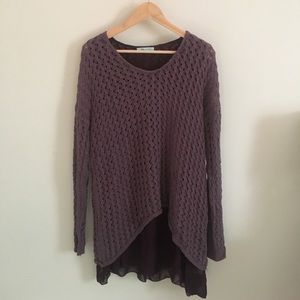 Purple sweater tunic